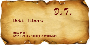 Dobi Tiborc névjegykártya